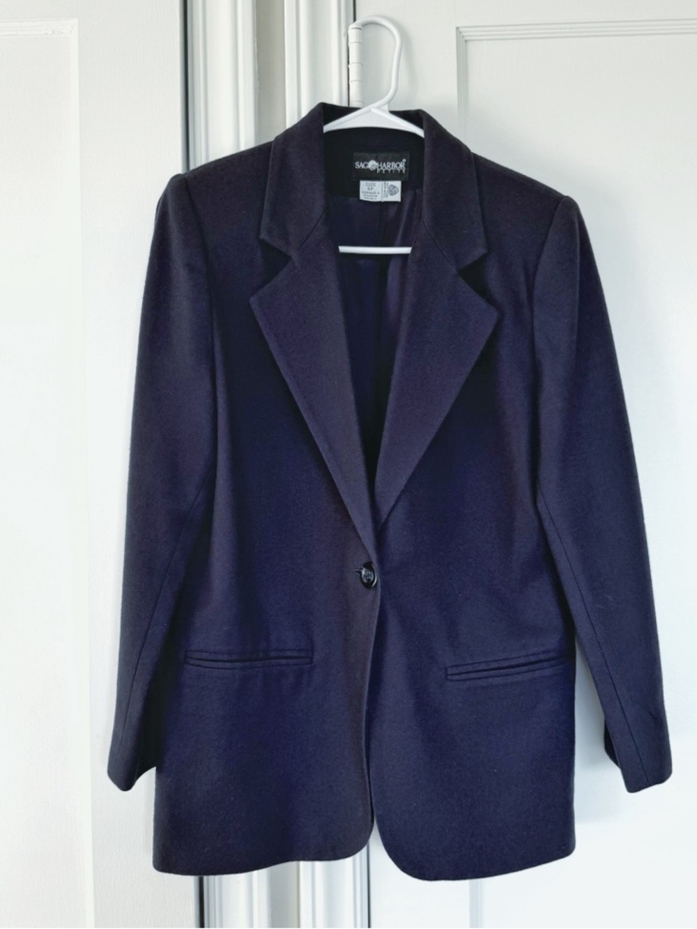 Navy Blue Vintage Blazer Jacket